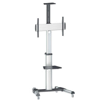 Soporte TV Manhattan Tipo Carro 50KG, 37 a 70 Pulgadas, 90 Grados, Negro