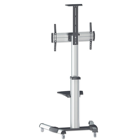 Soporte TV Manhattan Tipo Carro 50KG, 37 a 70 Pulgadas, 90 Grados, Negro