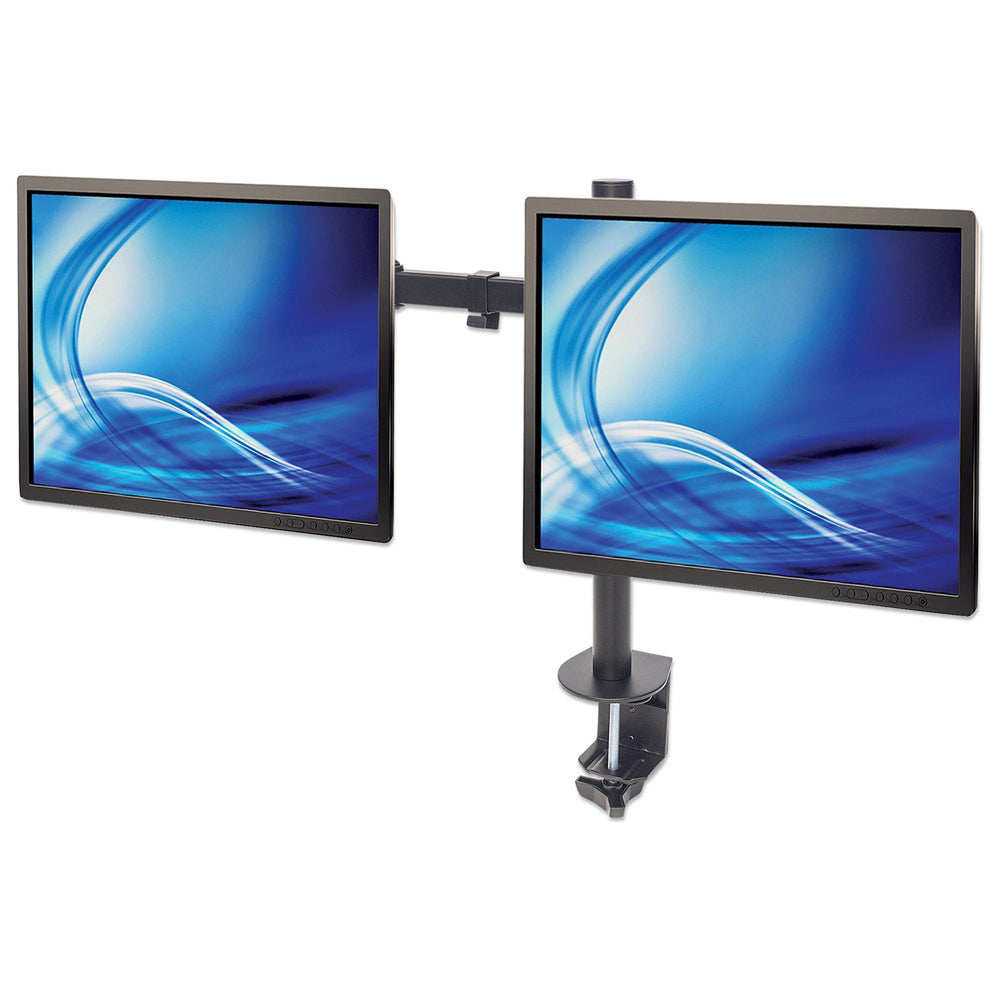 Soporte Dual para Monitores Manhattan, 13-32", Ajustable, VESA 100x100