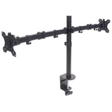 Soporte Dual para Monitores Manhattan, 13-32", Ajustable, VESA 100x100