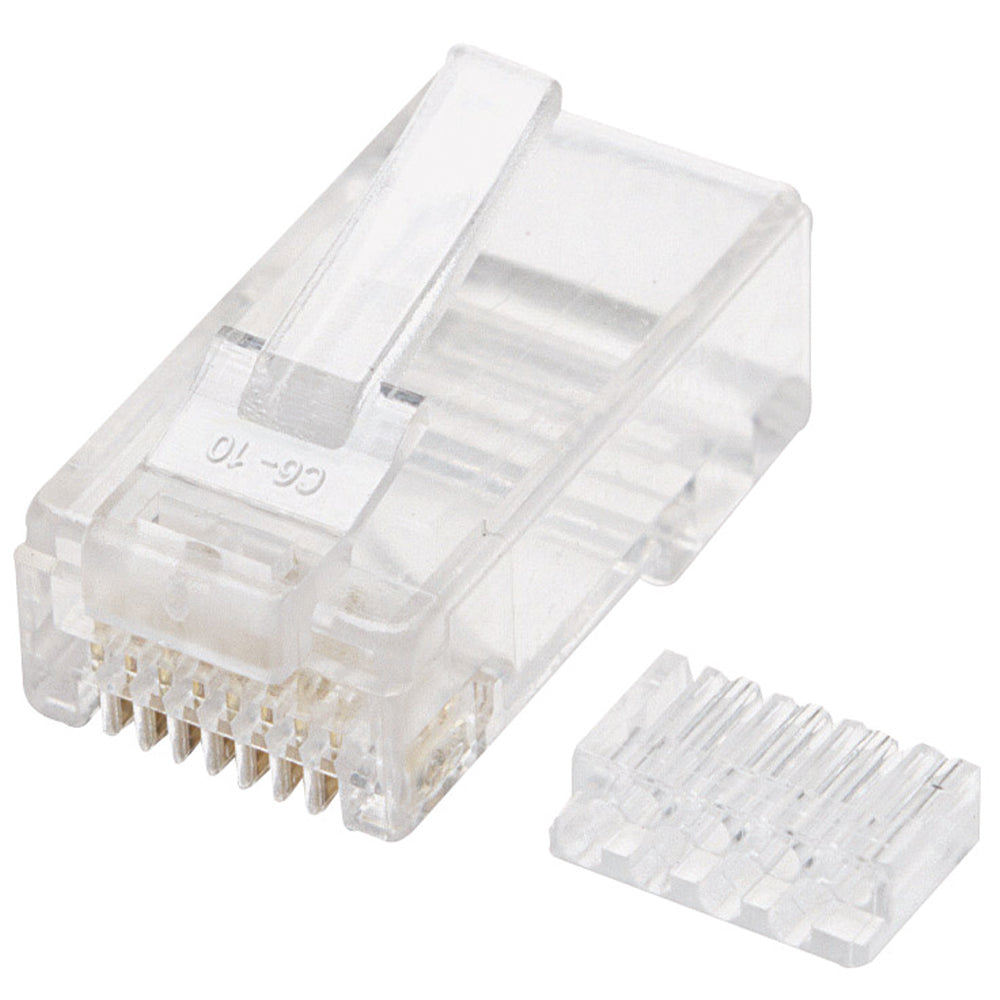 Conector RJ45 Cat6 Blindado 100 Unidades Oro 15-Micras Intellinet 503006