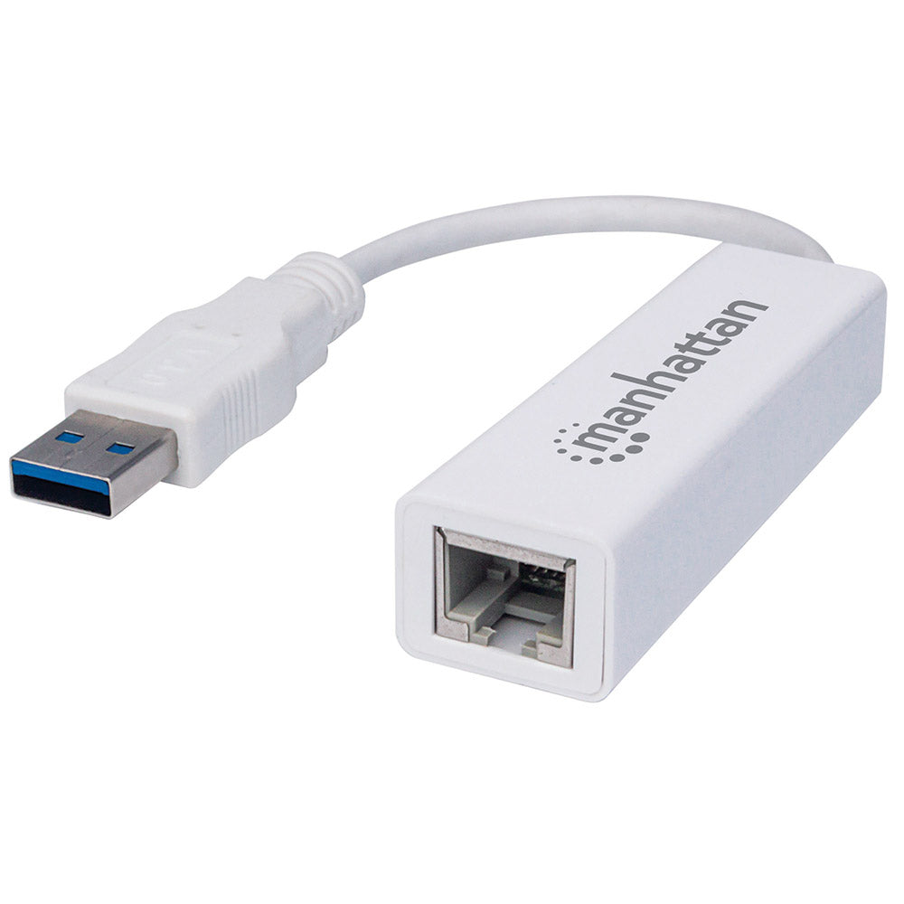 Adaptador Ethernet USB 3.0 Gigabit Manhattan 506847, 1000Mbps, Compacto, Plug and Play