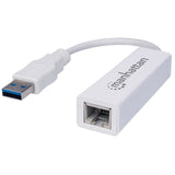 Adaptador Ethernet USB 3.0 Gigabit Manhattan 506847, 1000Mbps, Compacto, Plug and Play