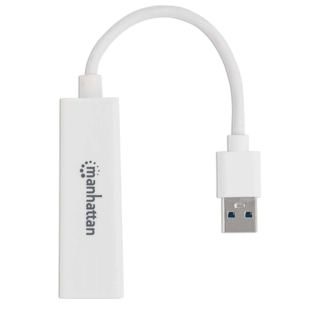 Adaptador Ethernet USB 3.0 Gigabit Manhattan 506847, 1000Mbps, Compacto, Plug and Play