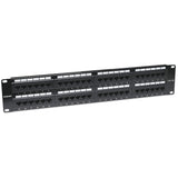 Panel de Parcheo 48 Puertos Cat5e UTP 2U para Rack 19 Intellinet 513579