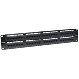 Panel de Parcheo 48 Puertos Cat6 UTP 2U para Rack 19 Intellinet 560283