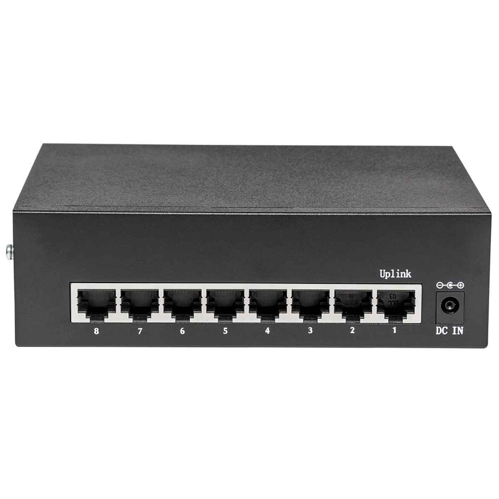 Switch PoE INTELLINET Gigabit 8 Puertos 30W/Pto, 60W Escritorio 561204