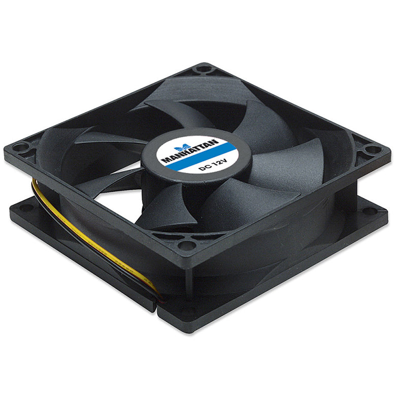 Ventilador Gabinete/Fuente Manhattan 80mm Negro 700320, 3000 RPM, 12V, 0.15A