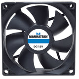 Ventilador Gabinete/Fuente Manhattan 80mm Negro 700320, 3000 RPM, 12V, 0.15A