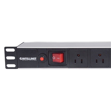 Barra PDU Intellinet 8 Cont 1U para Rack, 8 Tomas, 1.5m Cable, 15A