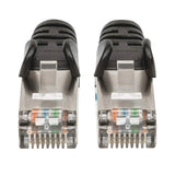 Cable Patch Intellinet Cat 6a, 2.1 m (7.0 ft), S/FTP Negro, 10 Gbps, Blindaje completo