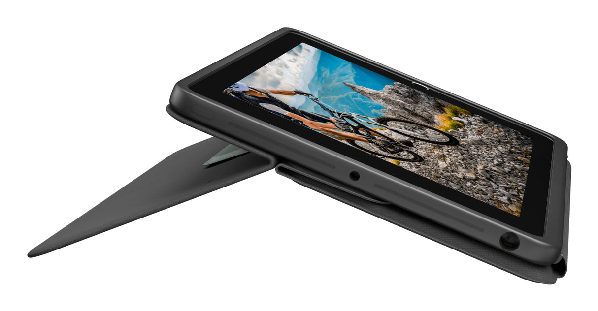 Logitech Rugged Folio Teclado QWERTY Apple {loc-value} Grafito