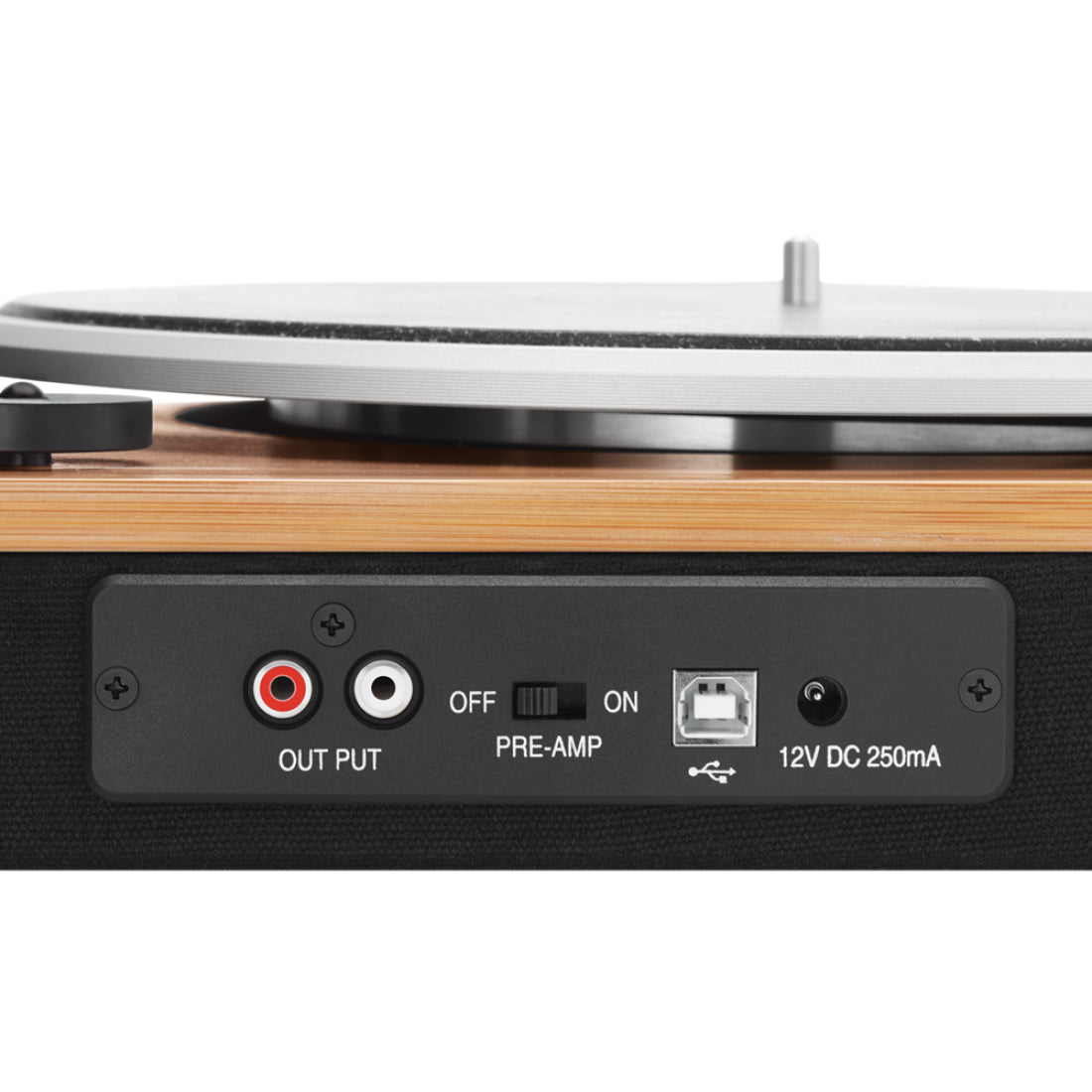 The House Of Marley Stir It Up Wireless Tocadiscos de tracción por banda Negro, Madera Manual, Aluminio, 45 RPM, 45 RPM