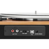 The House Of Marley Stir It Up Wireless Tocadiscos de tracción por banda Negro, Madera Manual, Aluminio, 45 RPM, 45 RPM