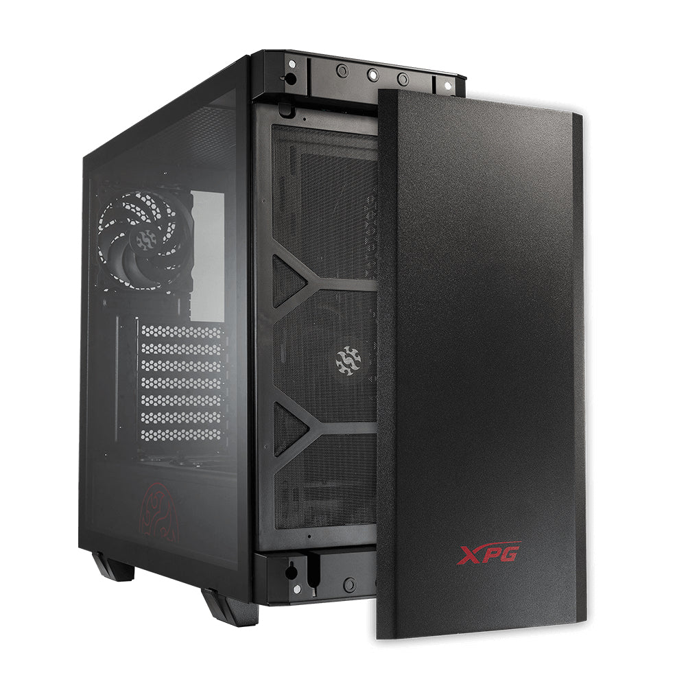 XPG INVADER Torre Media Negra carcasas ordenador SPCC Midi Tower PC Negro