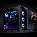 XPG BATTLECRUISER Torre Media Negra carcasas ordenador SPCC Midi Tower PC Negro