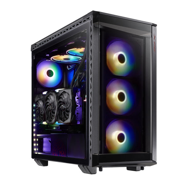 XPG BATTLECRUISER Torre Media Negra carcasas ordenador SPCC Midi Tower PC Negro