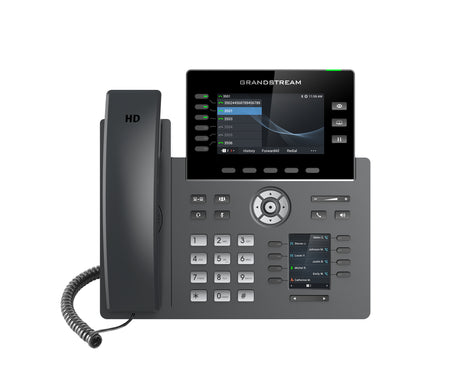 Grandstream Networks GRP2616 teléfono IP Negro 6 líneas TFT Wifi, Terminal con conexión por cable, En banda, Fuera de ba