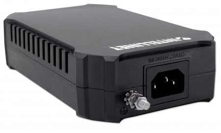 Intellinet Injecteur PoE++ Gigabit, 1 port 95 W, conforme IEEE 802.3bt (4PPoE), boîtier plastique, option montage mural,