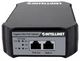 Intellinet Injecteur PoE++ Gigabit, 1 port 95 W, conforme IEEE 802.3bt (4PPoE), boîtier plastique, option montage mural,