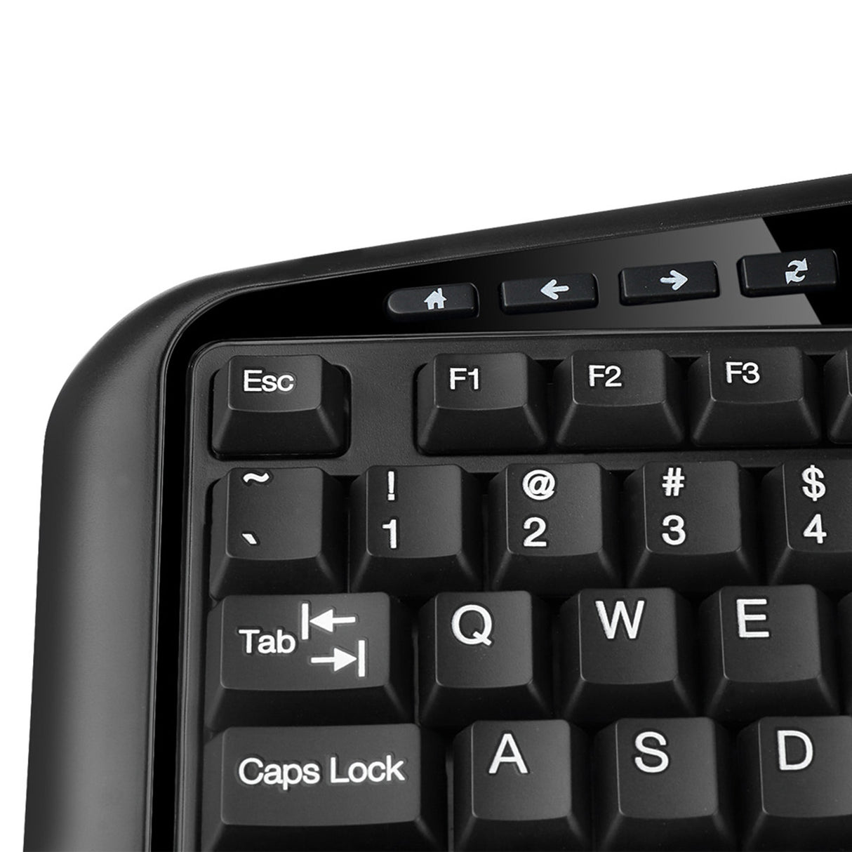 Adesso AKB-150SB-TAA teclado Médico USB QWERTY Inglés de EE. UU. Negro