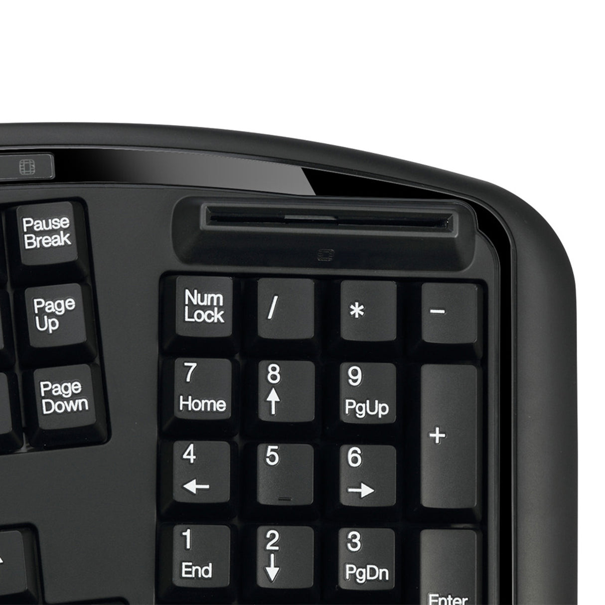 Adesso AKB-150SB-TAA teclado Médico USB QWERTY Inglés de EE. UU. Negro