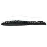 Adesso TruForm AKB-150SB-TAA Desktop Ergonomic Smart Card Reader Keyboard (TAA Compliant), Black