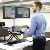Fellowes Lotus estaciones de trabajo sentado o de pie Independiente Negro 2 15,8 kg