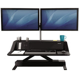 Fellowes Lotus estaciones de trabajo sentado o de pie Independiente Negro 2 15,8 kg