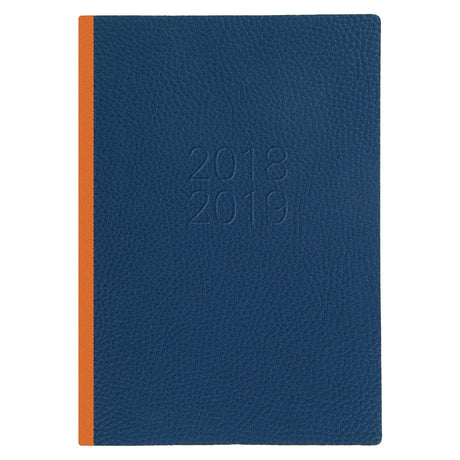 Letts Two Tone accademica A5 settimanale Blu & Arancio cuaderno y block