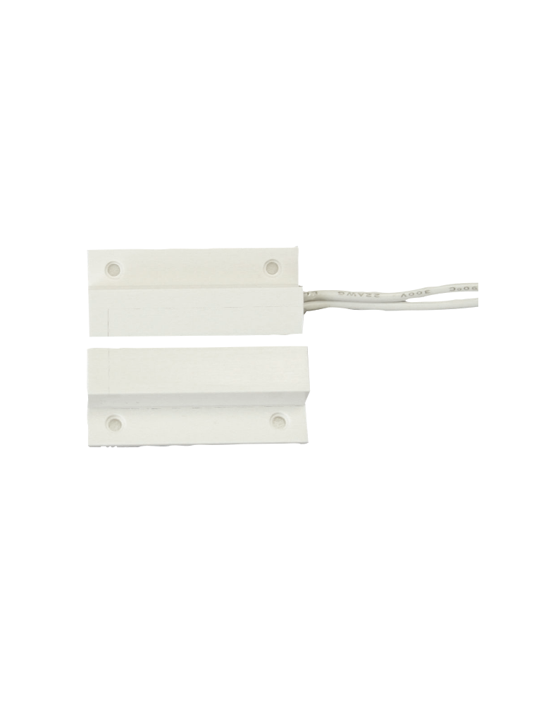 Contacto de Montaje en L con Guías Laterales, Material: Plástico, Color: Blanco, 102mm