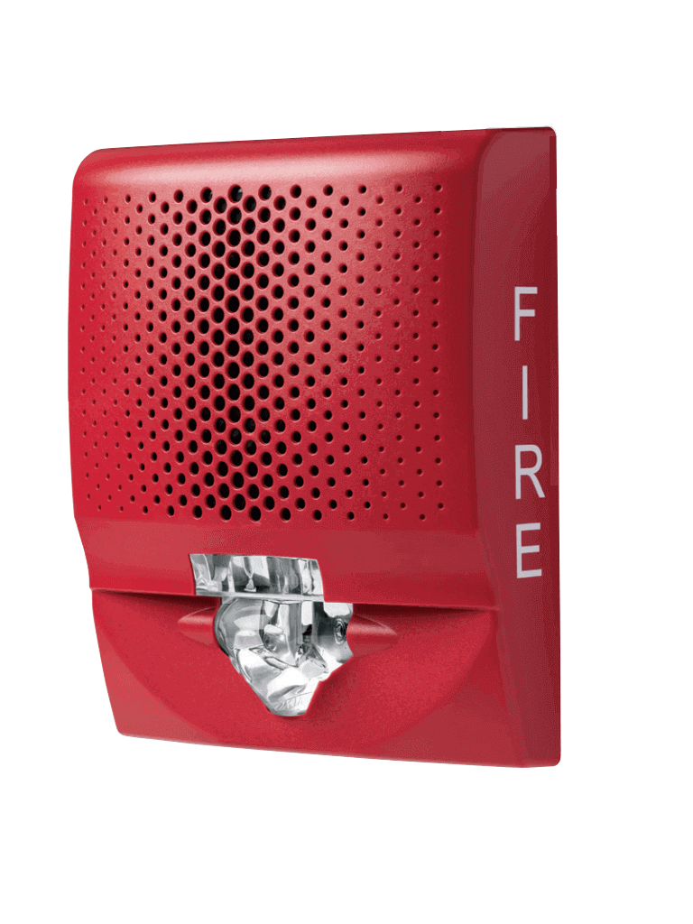 Altavoz kidde feg4svrf con strobo, montaje en muro, rojo fire, 90 db, 12v, 3w  EG4SVRF