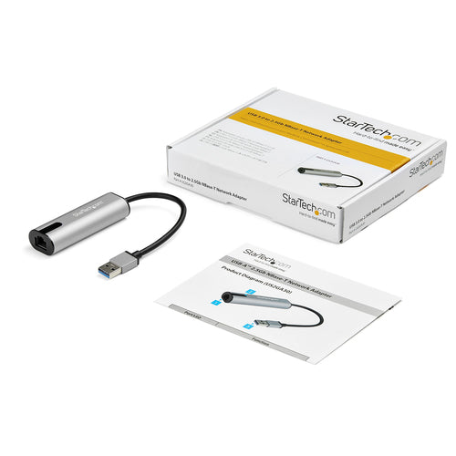 StarTech.com Adaptador de Red Ethernet USB - Adaptador de Red RJ45 LAN NIC NBASE-T USB 3.0 A de 2,5 Gigabit - para Portá