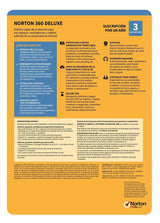 Norton Norton 360 Deluxe software de seguridad Seguridad de antivirus Completo Español 3 licencia(s)