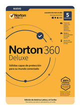 Norton Norton 360 Deluxe software de seguridad Seguridad de antivirus Licencia Completo Español