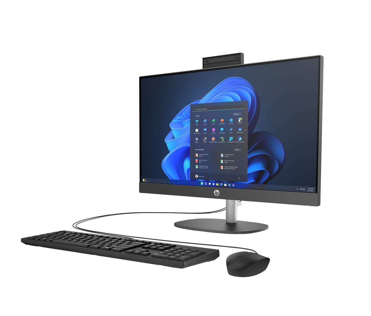 HP Pro 240 G10 Intel® Core™ i5 i5-1335U 60.5 cm (23.8") 1920 x 1080 Pixeles PC todo en uno 8 GB DDR4-SDRAM 512 GB SSD Windows 11 Home Wi-Fi 6