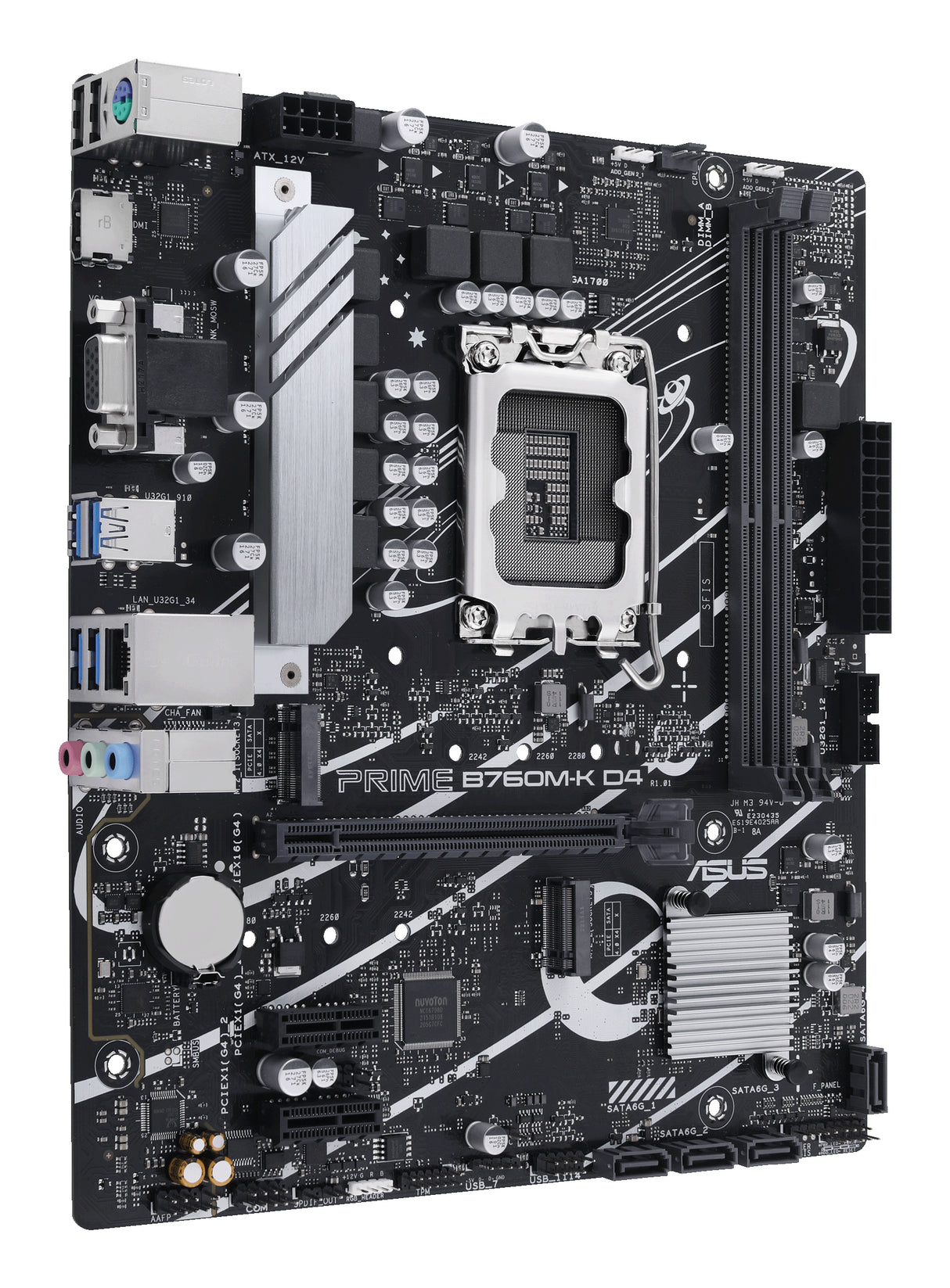 ASUS PRIME B760M-K D4 placas base Intel LGA 1700 LGA 1700 DDR4-SDRAM