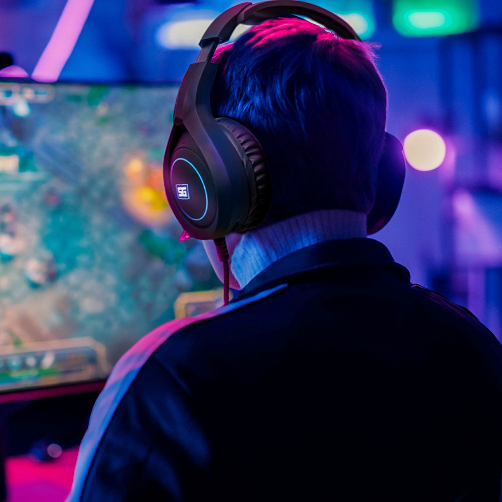 Vorago HS-501 auricular y casco Auriculares Alámbrico Diadema Juego Negro