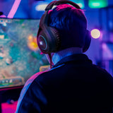 Vorago HS-501 auricular y casco Auriculares Alámbrico Diadema Juego Negro