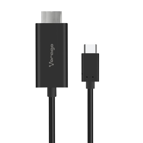 Vorago CAB-304 adaptador de cable de vídeo 1.8 m USB Tipo C HDMI Negro, Macho, Macho, Derecho