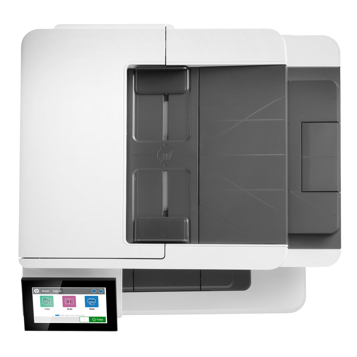 HP LaserJet Enterprise M430f Multifunction Blanco y negro Impresora, Ethernet solamente; Copiadora, escáner