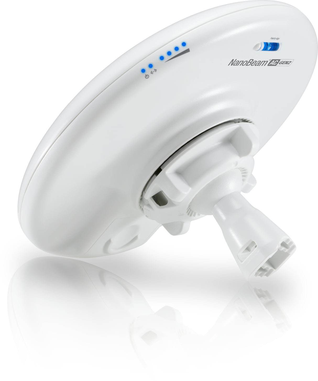 Ubiquiti NanoBeam 5AC Gen 2 Puente de red 450 Mbit/s Blanco, Wifi, Ethernet
