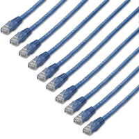 StarTech.com C6PATCH3BL10PK Cables de red 0,9 m Cat6 CE, RoHS