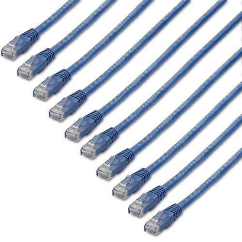 StarTech.com C6PATCH1BL10PK Cables de red 0,305 m Cat6 CE, RoHS