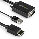 StarTech.com Cable de 3m Adaptador VGA a HDMI - Alimentado por USB - 1080p Adaptadores de cable de vídeo 3,05 m USB Type