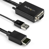 StarTech.com Cable de 3m Adaptador VGA a HDMI - Alimentado por USB - 1080p Adaptadores de cable de vídeo 3,05 m USB Type