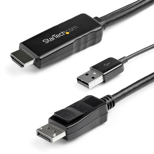 StarTech.com Cable de 3m HDMI a DisplayPort - 4K 30Hz Adaptadores de cable de vídeo 3 m HDMI tipo A (Estándar) 0 - 70 °C