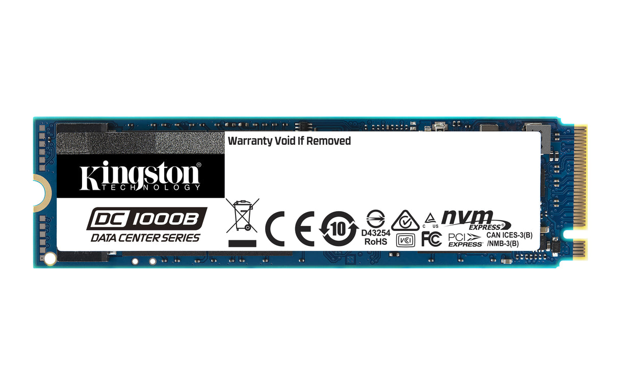 Kingston Technology DC1000B 480 GB M.2 PCI Express 3.0 NVMe 3D TLC NAND, 3200 MB/s