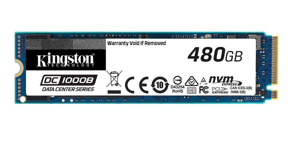 Kingston Technology DC1000B 480 GB M.2 PCI Express 3.0 NVMe 3D TLC NAND, 3200 MB/s