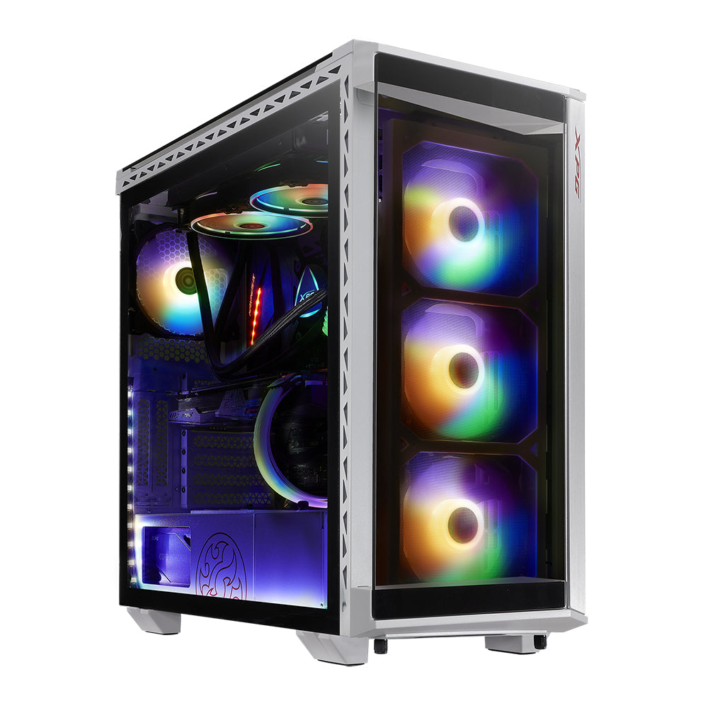 XPG BATTLECRUSIER carcasas ordenador Metal, Vidrio templado Midi Tower PC Negro